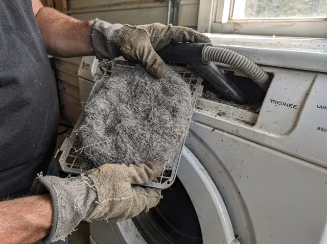 Cleaning Dryer Lint Trap in McGregor, FL