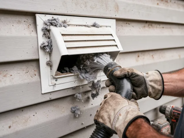 Professional dryer vent cleaning by Cape Coral Dryer Vent Cleaning in Cape Coral
